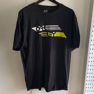 Oakley Black and Yellow Graphic Tee